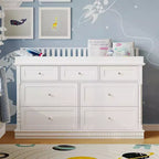 Commode à langer polyvalente Famapy : Conception convertible, tiroirs spacieux, évolutive avec votre tout-petit