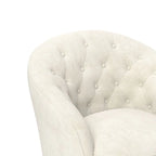 Fauteuils pivotants à 360 degrés en velours capitonné moderne SEYNAR avec dossier touffeté (lot de 2)