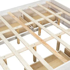 Cadre de lit plateforme Whisen Queen avec 4 tiroirs de rangement et rangement dans le pied de lit
