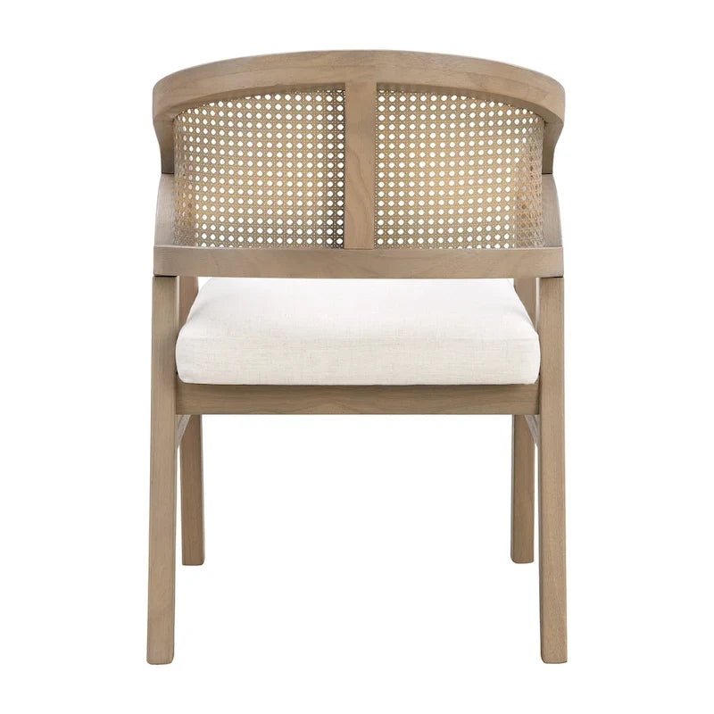 Christopher Knight Home - Chaise de salle à manger capitonnée en cannage (Lot de 2)