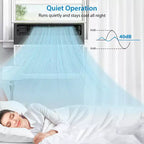 Climatiseur de fenêtre intelligent Acekool 6 000 BTU, climatiseur de pièce Wi-Fi avec télécommande, refroidissement silencieux pour pièces jusqu'à 23 m²