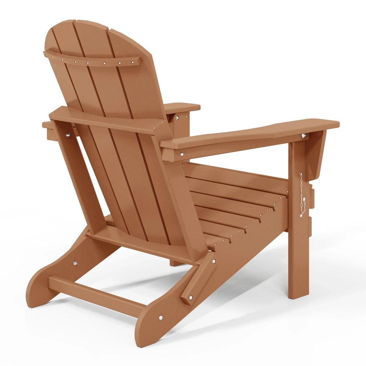 Chaise Adirondack pliante d'extérieur tout temps Polytrends Laguna résistante à la décoloration pour patio