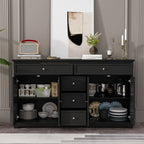 Buffet bahut 150 cm blanc laqué moderne contemporain du milieu du siècle