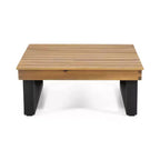 Canapé d'angle d'extérieur en forme de L, ensemble de loisirs pour patio, ensemble de sièges de conversation de jardin avec table basse et coussins résistants à l'eau - ModernLuxe