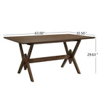 Ensemble de salle à manger Christopher Knight Home Simon 5 pièces en bois d'hévéa de style milieu de siècle avec chaises rembourrées en tissu bouclé