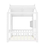 Lit cabane cabane Montessori pour enfant avec étagère de rangement - ModernLuxe