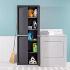 Lot de 2 armoires de rangement de garage Sterilite à 4 étagères réglables, gris