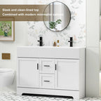 Meuble-lavabo de salle de bain Wavy Line 30/36/48 avec évier et robinet