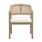 Christopher Knight Home - Chaise de salle à manger capitonnée en cannage (Lot de 2)