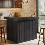 Bar de salon en L Lantine, bar à liqueurs d'angle à 4 niveaux avec étagères de rangement et porte-verres à vin pour pub à domicile