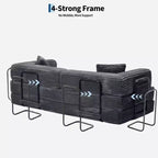 Canapé-lit convertible 5-en-1 80,7 po – Velours côtelé, 544 kg, aucun assemblage