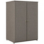 Armoire de rangement extérieure en osier, armoire de rangement pour serviettes de piscine