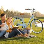 Vélo de ville femme Zeus & Ruta 24 pouces, 7 vitesses, cadre acier