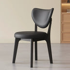 Chaise de salle à manger sans accoudoirs moderne en similicuir à dossier haut
