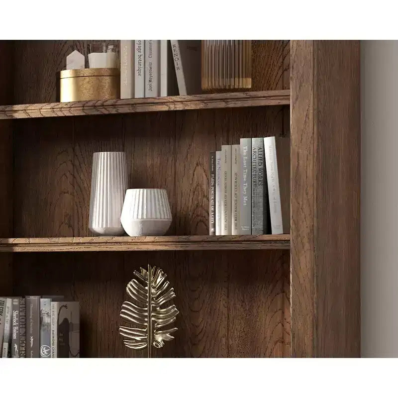 94 Bibliothèque murale haute traditionnelle, collection Stratton Marron - Martin Furniture