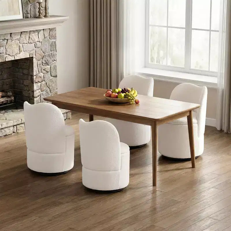 Chaise de vanité pivotante avec rangement, tabouret de maquillage rond rembourré avec dossier, fauteuil d'appoint rembourré doux pour chambre et salon