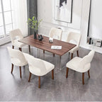 Lot de 4 chaises de salle à manger tapissées de tissu