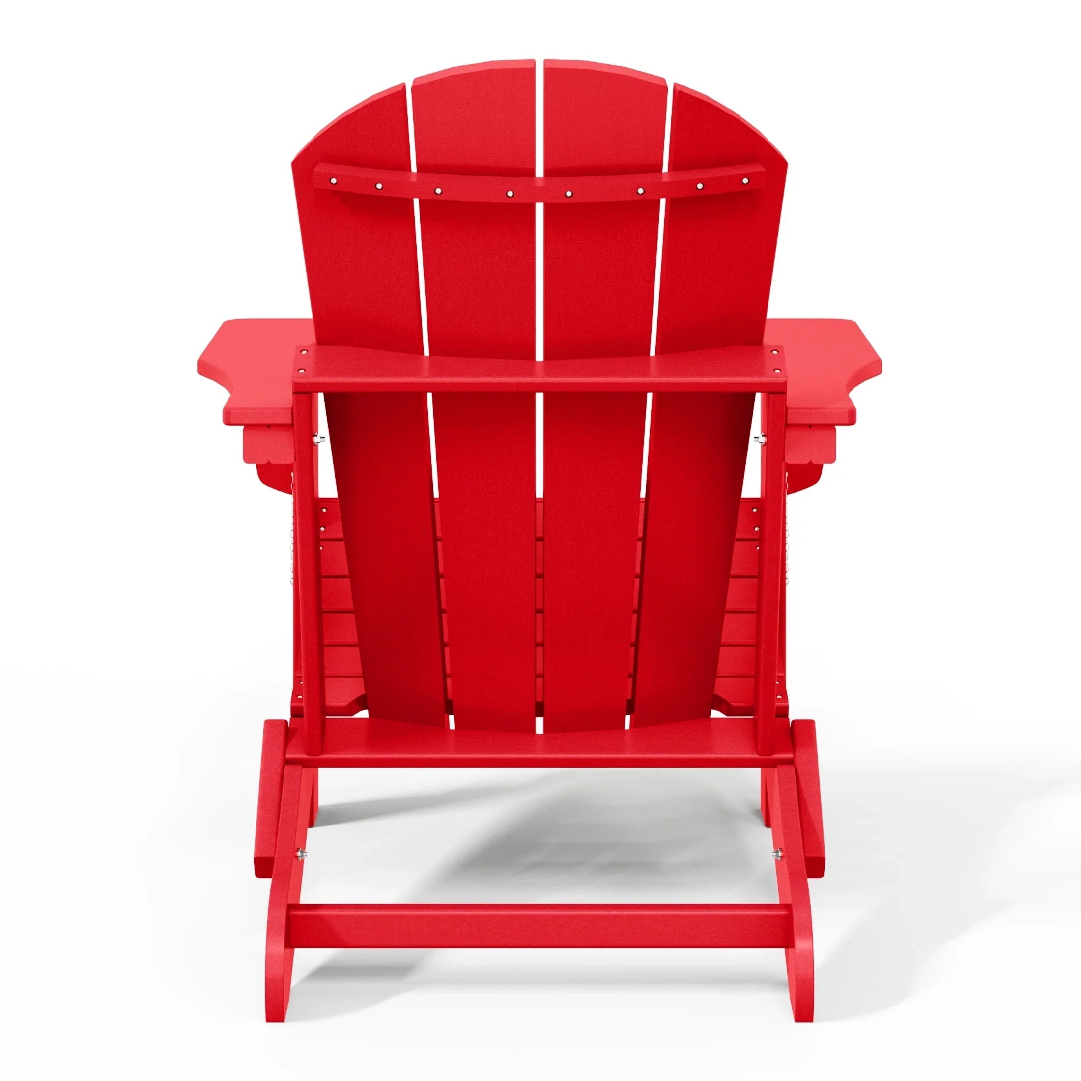 Chaise Adirondack pliante d'extérieur tout temps Polytrends Laguna résistante à la décoloration pour patio