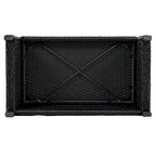 Canapé d'angle d'extérieur en rotin pour spa, forme quadrilatérale