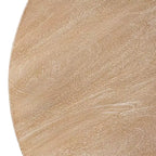Table basse Royal Hampton, dessus rond de 32 pouces avec base en forme de traîneau ouverte