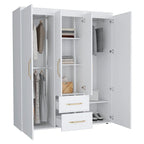 Armoire Bariloche avec tringles, étagères et 2 tiroirs