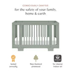 Lit de bébé convertible 8-en-1 Yuzu de Babyletto avec kits de conversion toutes étapes