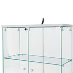 Vitrine en verre 64,5 X 32 avec serrure
