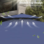 MAISON ARTS Parasol déporté hydraulique automatique 3,6 m avec mât en aluminium et rotation à 360 degrés