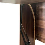Table d'étude pliante moderne en bois GDFStudio Sinclair 36 avec rangement