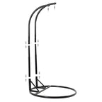 LeisureMod Fauteuil suspendu œuf 2 places avec support - Balançoire / hamac de patio en rotin osier pour extérieur/intérieur avec coussins