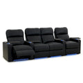 Ensemble de sièges de cinéma maison en cuir Octane Turbo XL700 (rangée de 4)