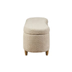 Banc de rangement rabattable INK+IVY Bailey Taupe Boucle