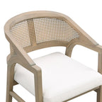 Christopher Knight Home - Chaise de salle à manger capitonnée en cannage (Lot de 2)