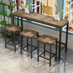 Ensemble table de bar et 3 tabourets