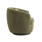 Fauteuil club pivotant rembourré avec rangement, chaise d'appoint moderne pour salon, chambre, bureau ou coin lecture