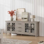 Meuble TV avec tiroirs de rangement, Meuble TV, Table console TV pour salon/chambre à coucher, Armoire de rangement