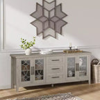 Meuble TV avec tiroirs de rangement, Meuble TV, Table console TV pour salon/chambre à coucher, Armoire de rangement