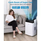 Climatiseur portable 14 000 BTU, unité de climatisation 3-en-1 pour pièces jusqu'à 70 m² avec déshumidificateur