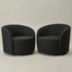 Fauteuil pivotant rembourré KINWELL de 86 cm de large (lot de 2)