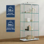 Vitrine en verre 64,5 X 32 avec serrure