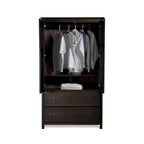 Armoire 2 portes en bois massif - 41x72x22