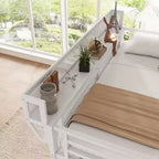 Lit mezzanine jumeau Okak 94IN avec armoire, lit jumeau avec étagères de rangement et panier, cadres de lit pour chambre à coucher, dortoir