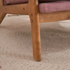 Fauteuil d'appoint rembourré Mid-Century Modern