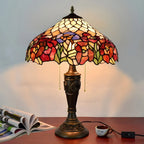HomeyFad Lampe de table à 2 lumières dôme en verre inoxydable vintage