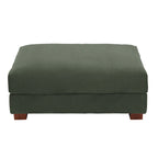 Pouffe d'appoint oversize en velours côtelé moderne