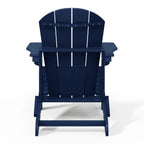 Chaise Adirondack pliante d'extérieur tout temps Polytrends Laguna résistante à la décoloration pour patio
