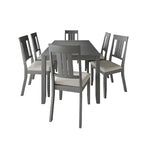 Ensemble de salle à manger classique 7 pièces en bois CraftPorch