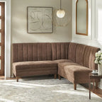 Ensemble de banquette rembourrée 3 pièces Lifestorey Kerrington à dossier capitonné