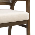 Christopher Knight Home - Chaise de salle à manger capitonnée en cannage (Lot de 2)