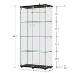 Vitrine en verre 64,5 X 32 avec serrure